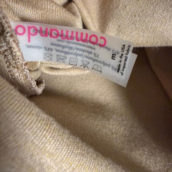 Commando Brown Square Neck Faux Leather Sleeveless Cropped Tank Top Size Medium - Picture 7 of 7